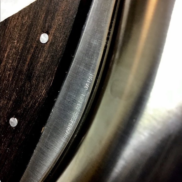 Stainless Steel Serving Condiment Tray Dish Wood - Picture 4 of 6